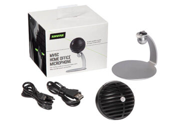 Audio nítido de sobremesa con el Shure MV5C