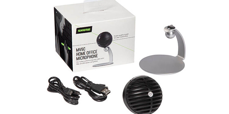 Audio nítido de sobremesa con el Shure MV5C